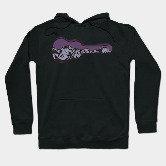 Purple Mountains Guitar Case Hoodie by theaspenridge